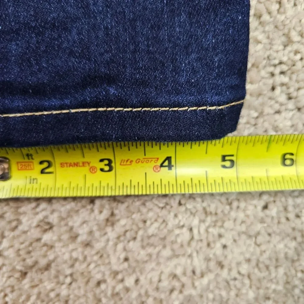 INC International Concepts INC Denim Mid Rise Skinny Jeans Dark Wash 12 32x29.5